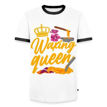 Esthetician Skincare Beautician - Männer Kontrast-T-Shirt - Weiß/Schwarz - Vorne - AI Model Female 172 light (172cm) & AI Model Male 178 dark (178cm)