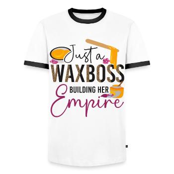 Cute Esthetician Skincare - Männer Kontrast-T-Shirt - Weiß/Schwarz - Vorne - AI Model Female 172 light (172cm) & AI Model Male 178 dark (178cm)