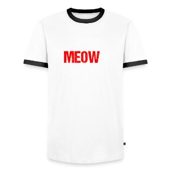 Hausbesitzer Homeowner - Männer Kontrast-T-Shirt - Weiß/Schwarz - Vorne - AI Model Female 172 light (172cm) & AI Model Male 178 dark (178cm)