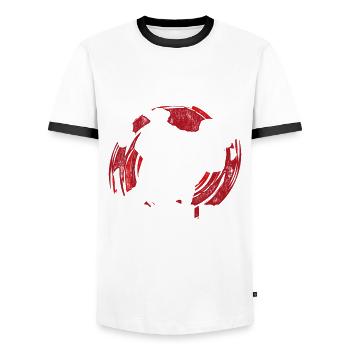 Tang so Do Discipline Personified - Men's Ringer Shirt - white/black - Front - AI Model Female 172 light (172cm) & AI Model Male 178 dark (178cm)