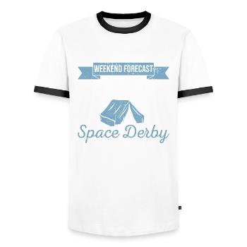 Jungpfadfinder-design Für Einen Pfadfinderführer - Men's Ringer Shirt - white/black - Front - AI Model Female 172 light (172cm) & AI Model Male 178 dark (178cm)