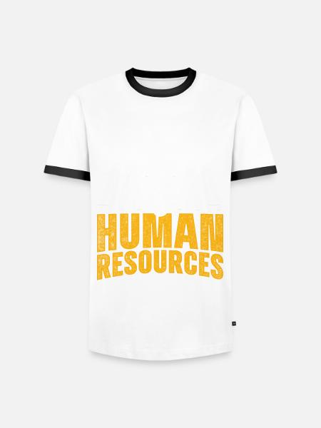 HR Manager Personalmanager - Männer Kontrast-T-Shirt - Weiß/Schwarz