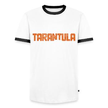 Tarantula tarantula owner - Men's Ringer Shirt - white/black - Front - AI Model Female 172 light (172cm) & AI Model Male 178 dark (178cm)