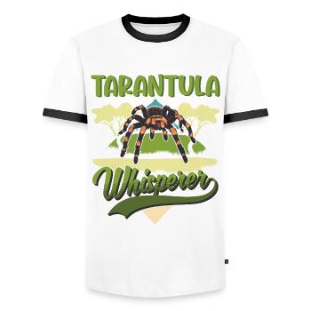 Tarantel Flüsterer Tarantula Whisperer - Männer Kontrast-T-Shirt - Weiß/Schwarz - Vorne - AI Model Female 172 light (172cm) & AI Model Male 178 dark (178cm)