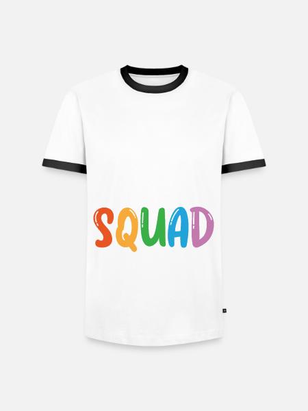 Legastheniker Messy Handwriting Squad - Männer Kontrast-T-Shirt - Weiß/Schwarz