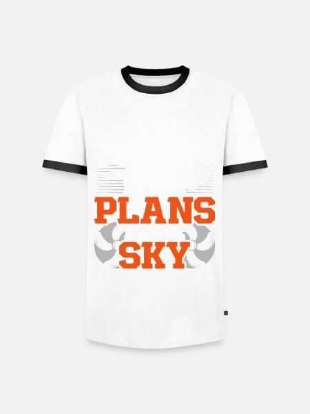 Modellflugzeug Modellflieger - Männer Kontrast-T-Shirt - Weiß/Schwarz