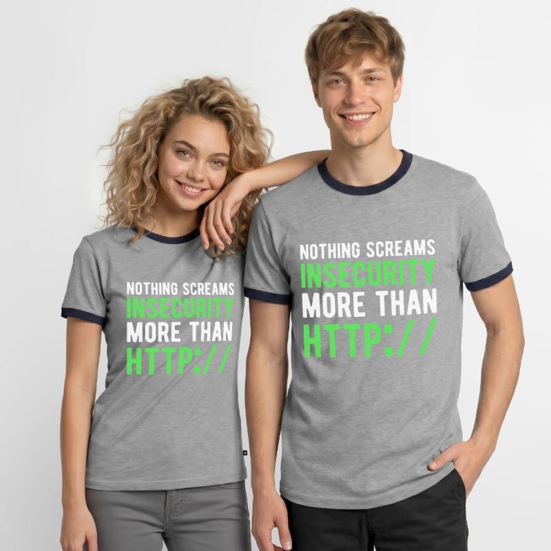 Codeur Programmeur de code binaire Informatique T-shirt contrasté Homme