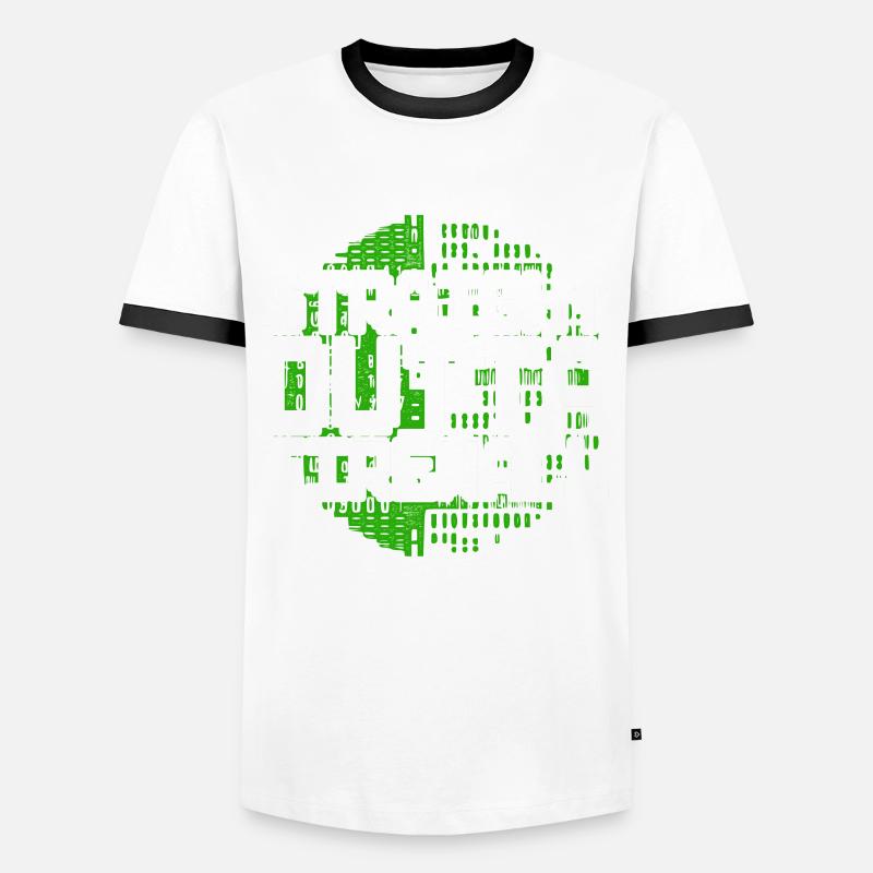 Programmierer Straight Outta Firewall - Männer Kontrast-T-Shirt - Weiß/Schwarz