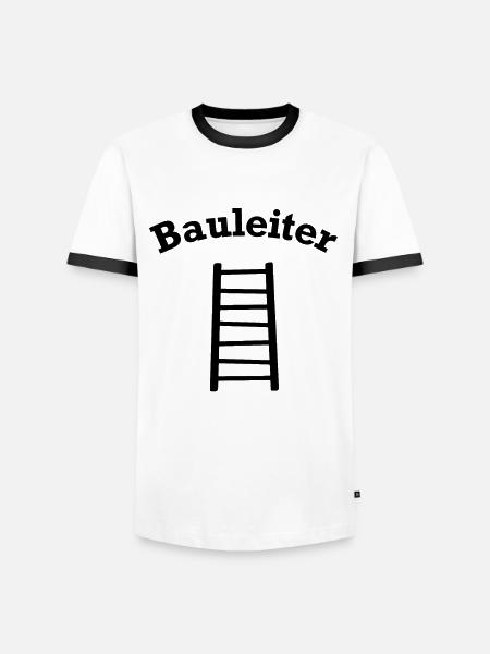 Bauleiter Outfit Handwerker - Männer Kontrast-T-Shirt - Weiß/Schwarz