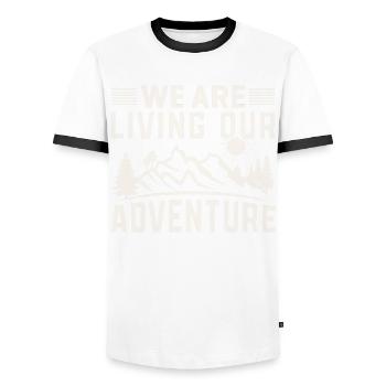Funny Quotes And Jokes Hilarious Sayings And Humor - Männer Kontrast-T-Shirt - Weiß/Schwarz - Vorne - AI Model Female 172 light (172cm) & AI Model Male 178 dark (178cm)