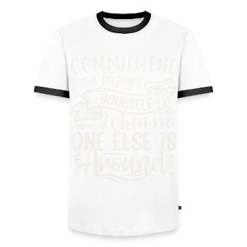 Funny Quotes And Jokes Hilarious Sayings And Humor - Männer Kontrast-T-Shirt - Weiß/Schwarz - Vorne - AI Model Female 172 light (172cm) & AI Model Male 178 dark (178cm)