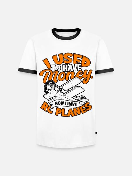 Modellflugzeug Modellflieger - Männer Kontrast-T-Shirt - Weiß/Schwarz