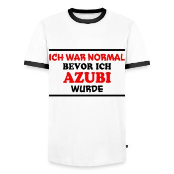 Azubi Spruch Lehrling Job Lustiges Azubi Geschenk - Männer Kontrast-T-Shirt - Weiß/Schwarz - Vorne - AI Model Female 172 light (172cm) & AI Model Male 178 dark (178cm)