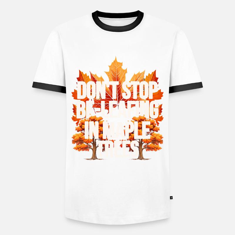 Maple Syrup Maple Tree - Men's Ringer Shirt - white/black