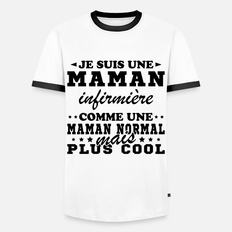 Ich bin eine Krankenschwester - Männer Kontrast-T-Shirt - Weiß/Schwarz