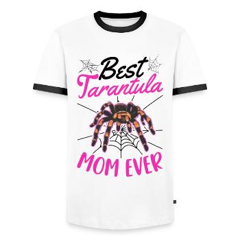 Meilleure maman tarentule de tous les temps Tarantel Mama - T-shirt contrasté Homme - blanc/noir - Devant - AI Model Female 172 light (172cm) & AI Model Male 178 dark (178cm)