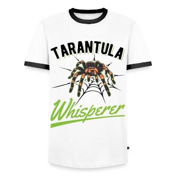 Tarantel Flüsterer Tarantula Whisperer - Männer Kontrast-T-Shirt - Weiß/Schwarz - Vorne - AI Model Female 172 light (172cm) & AI Model Male 178 dark (178cm)