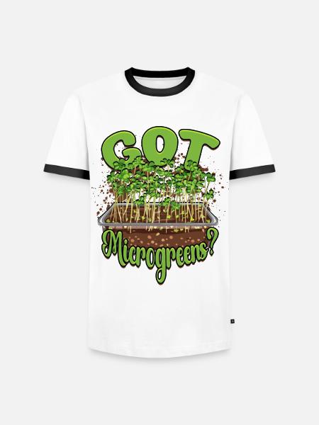 Microgreen Microgreens Got Microgreens? - Männer Kontrast-T-Shirt - Weiß/Schwarz