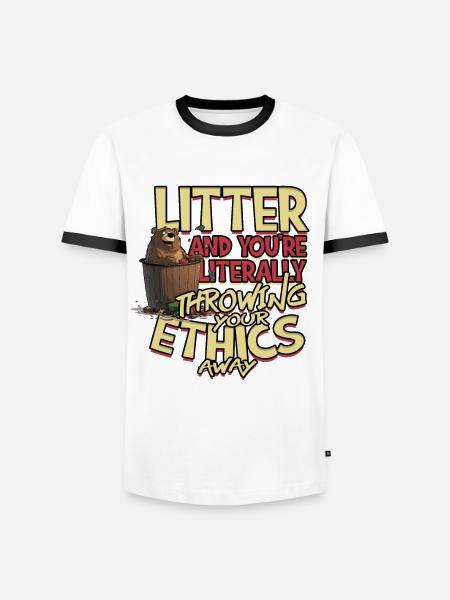 Umweltschutz Umweltschützer Klimaschutz - Männer Kontrast-T-Shirt - Weiß/Schwarz