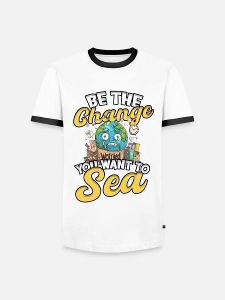 Umweltschutz Umweltschützer Recyceln - Männer Kontrast-T-Shirt - Weiß/Schwarz