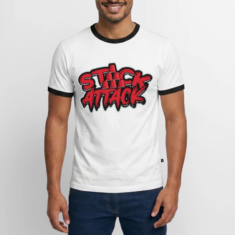 Stack Attack Speed Stacker Cup Stacking Männer Kontrast-T-Shirt