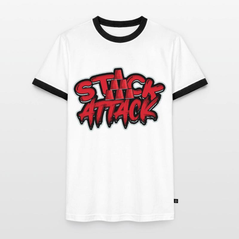 Stack Attack Speed Stacker Cup Stacking Männer Kontrast-T-Shirt