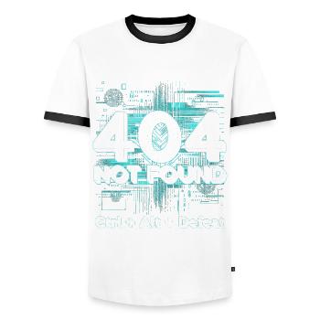 Ingénieur en robotique 404 introuvable CTRL+Alt+Défaite - T-shirt contrasté Homme - blanc/noir - Devant - AI Model Female 172 light (172cm) & AI Model Male 178 dark (178cm)