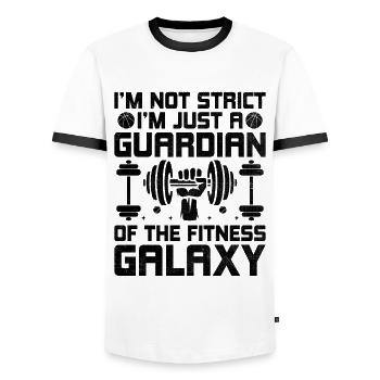 Sportlehrer Sportlehrer Schullehrer Schule Spor - Männer Kontrast-T-Shirt - Weiß/Schwarz - Vorne - AI Model Female 172 light (172cm) & AI Model Male 178 dark (178cm)