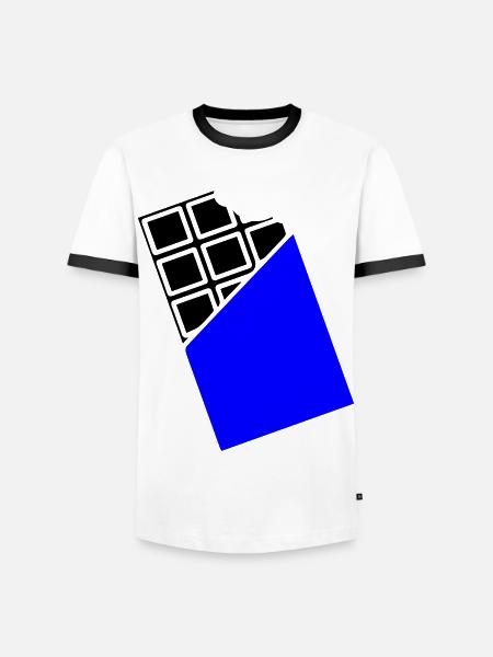 Chocolate Sweets - Men's Ringer Shirt - white/black