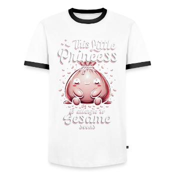 Capsule fruit allergy - Men's Ringer Shirt - white/black - Front - AI Model Female 172 light (172cm) & AI Model Male 178 dark (178cm)