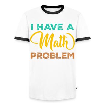 Mathematics Physics Teacher Math Maths - Männer Kontrast-T-Shirt - Weiß/Schwarz - Vorne - AI Model Female 172 light (172cm) & AI Model Male 178 dark (178cm)