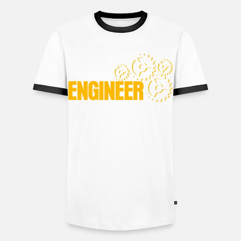 Engineering Mechanical Engineer - Men's Ringer Shirt - white/black