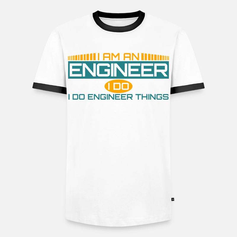 Engineer Mechanical Engineering - Men's Ringer Shirt - white/black