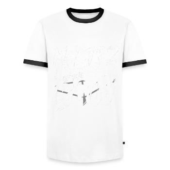 Bogenschießen Bogenschütze Master of the bow - Männer Kontrast-T-Shirt - Weiß/Schwarz - Vorne - AI Model Female 172 light (172cm) & AI Model Male 178 dark (178cm)