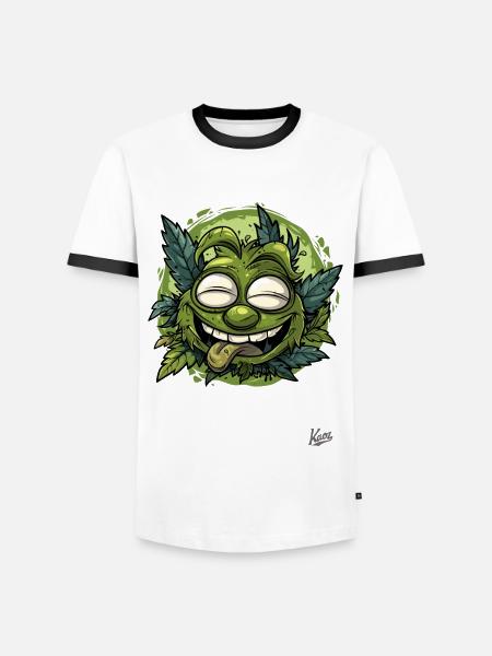 The Ever-Intoxicated Forest Goblin - Men's Ringer Shirt - white/black