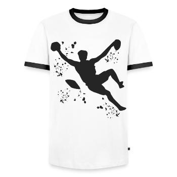 Bloc Colorsplash Bloc de bloc - T-shirt contrasté Homme - blanc/noir - Devant - AI Model Female 172 light (172cm) & AI Model Male 178 dark (178cm)