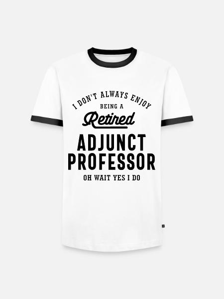 Retired Adjunct Professor Pride - Men's Ringer Shirt - white/black