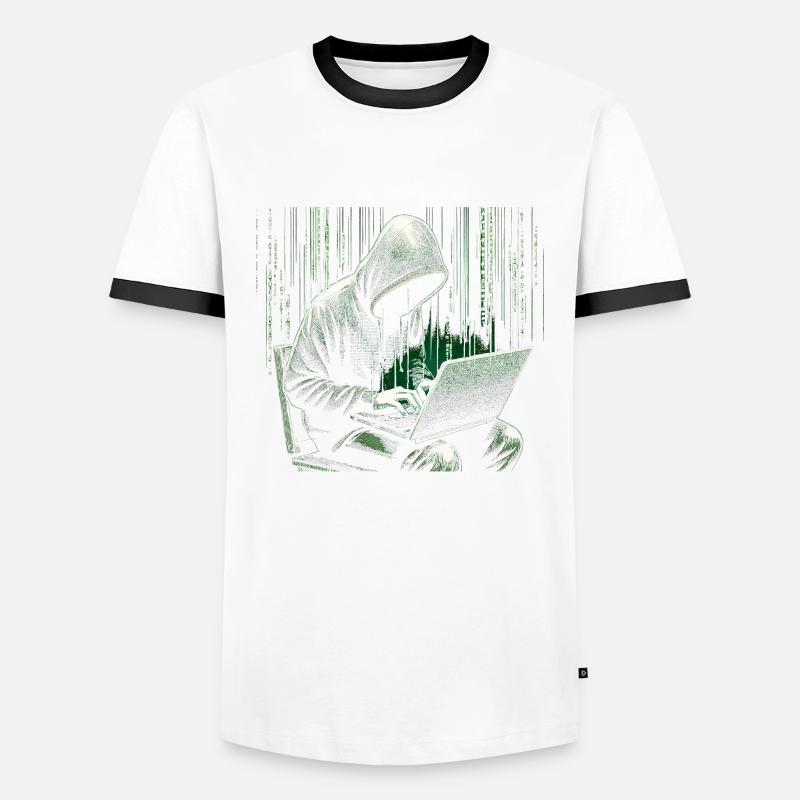 Programmer Programming Computer Science - Men's Ringer Shirt - white/black