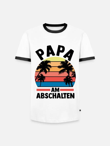 Vacation Vacationer Father Dad - Men's Ringer Shirt -