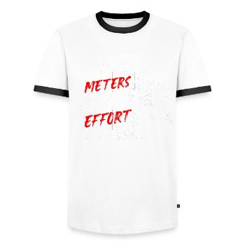 Sprint Athlétisme Sprint - T-shirt contrasté Homme - blanc/noir - Devant - AI Model Female 172 light (172cm) & AI Model Male 178 dark (178cm)