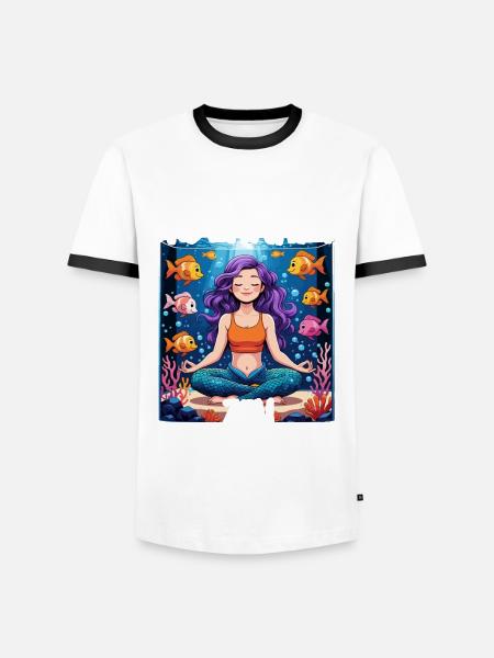 Aquarium Aquaristik - Männer Kontrast-T-Shirt - Weiß/Schwarz
