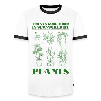 Plant Lover Gardening Today's Good - Männer Kontrast-T-Shirt - Weiß/Schwarz - Vorne - AI Model Female 172 light (172cm) & AI Model Male 178 dark (178cm)