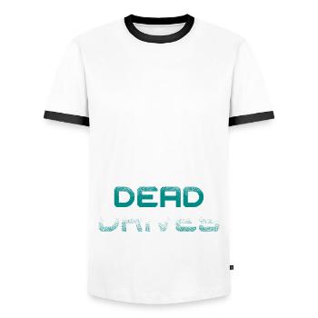 Digital Forensics - Men's Ringer Shirt - white/black - Front - AI Model Female 172 light (172cm) & AI Model Male 178 dark (178cm)