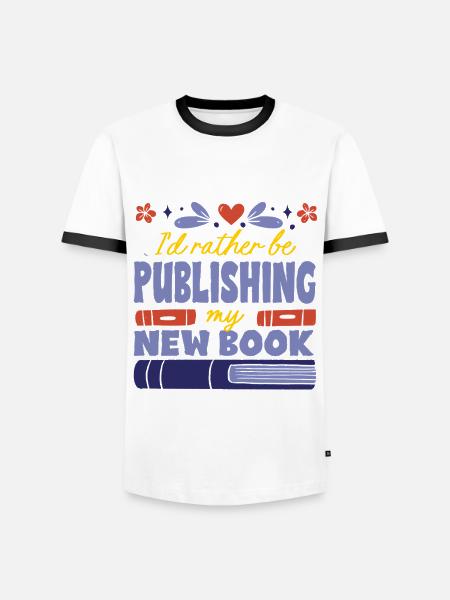 Autor Autoren - Männer Kontrast-T-Shirt - Weiß/Schwarz