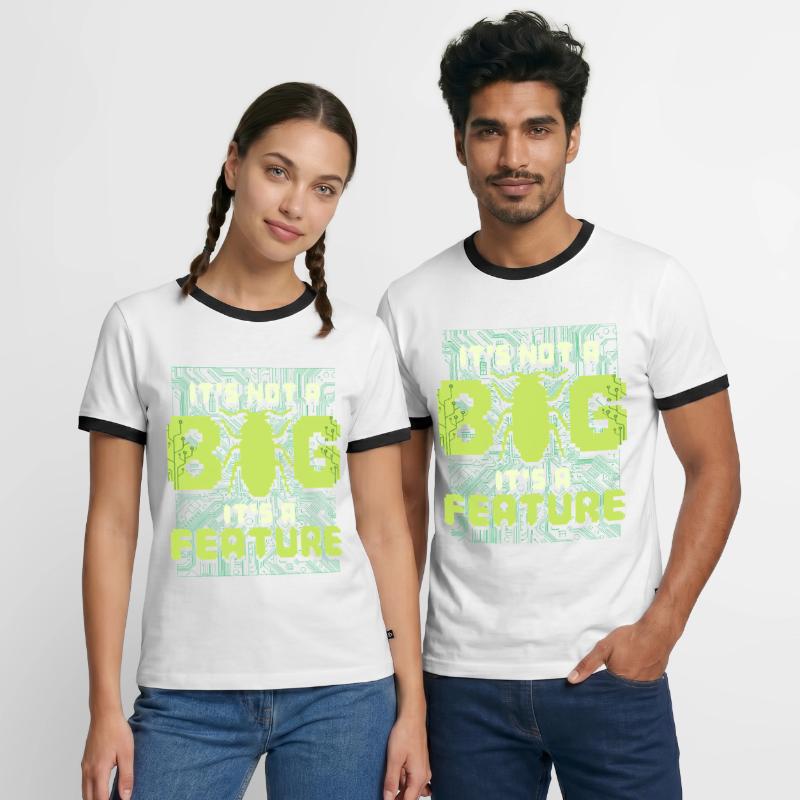 It's Not A Bug It's A Feature Programmierer Männer Kontrast-T-Shirt