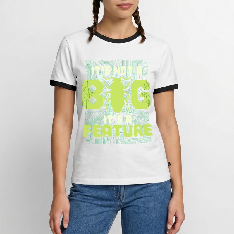 It's Not A Bug It's A Feature Programmierer Männer Kontrast-T-Shirt