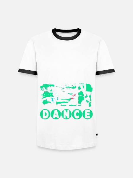 Pole Dancing Poledancing Poledancer - Männer Kontrast-T-Shirt - Weiß/Schwarz