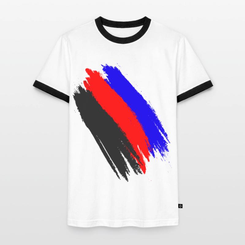 Drapeau polyamour Drapeau polyamour Pride Polyamour T-shirt contrasté Homme