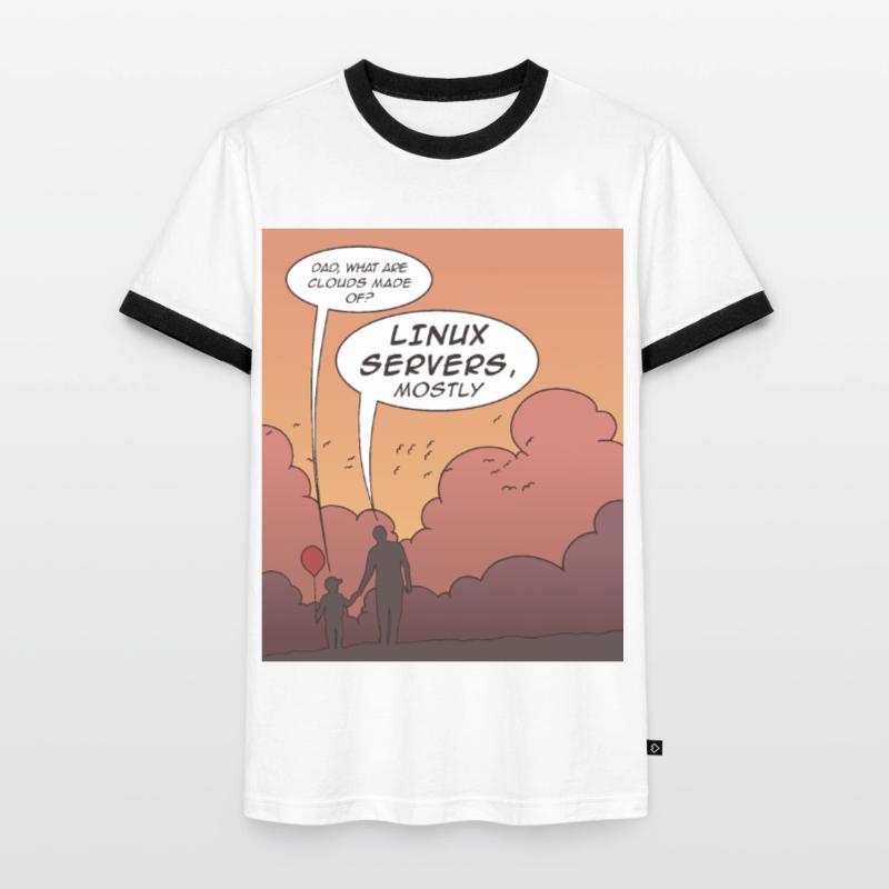 Drôle de codage langages de programmation Conception T-shirt contrasté Homme