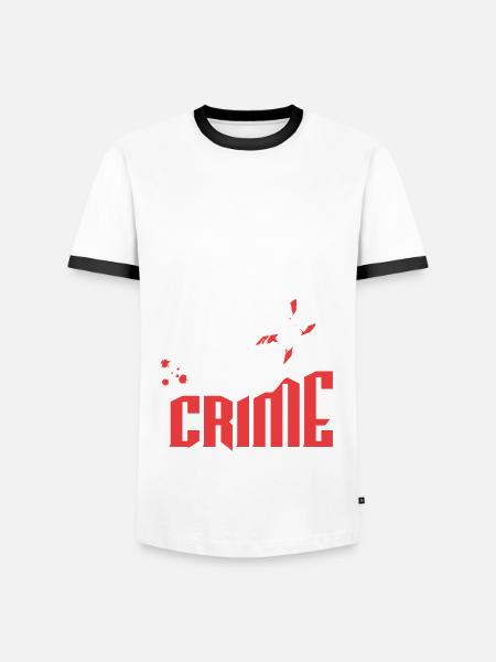 Skateboarding Skateboard - Männer Kontrast-T-Shirt - Weiß/Schwarz